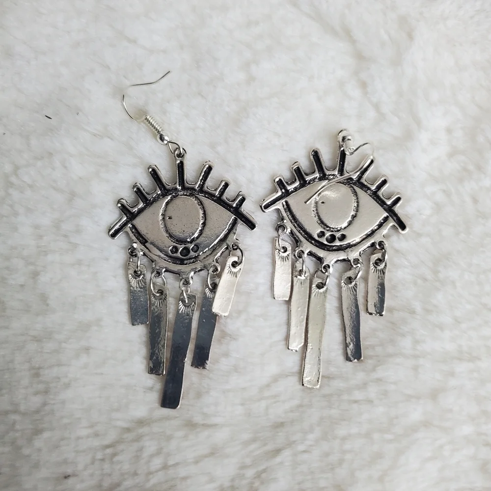 3/$15 New Evil Eye Earrings - Picture 2 of 3